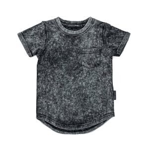LENOX JAMES - STONEWASH POCKET TEE - CHARCOAL